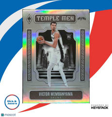 2023-24 Panini Phoenix Victor Wembanyama Temple Men Silver #7 RC Spurs - Sports Cards
