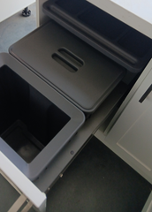 Bin Basket 450mm wide double bin basket