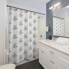 Eat Sleep Hustle Repeat Shower Curtain