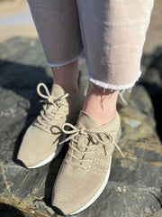 INES CROCHET LAME BEIGE