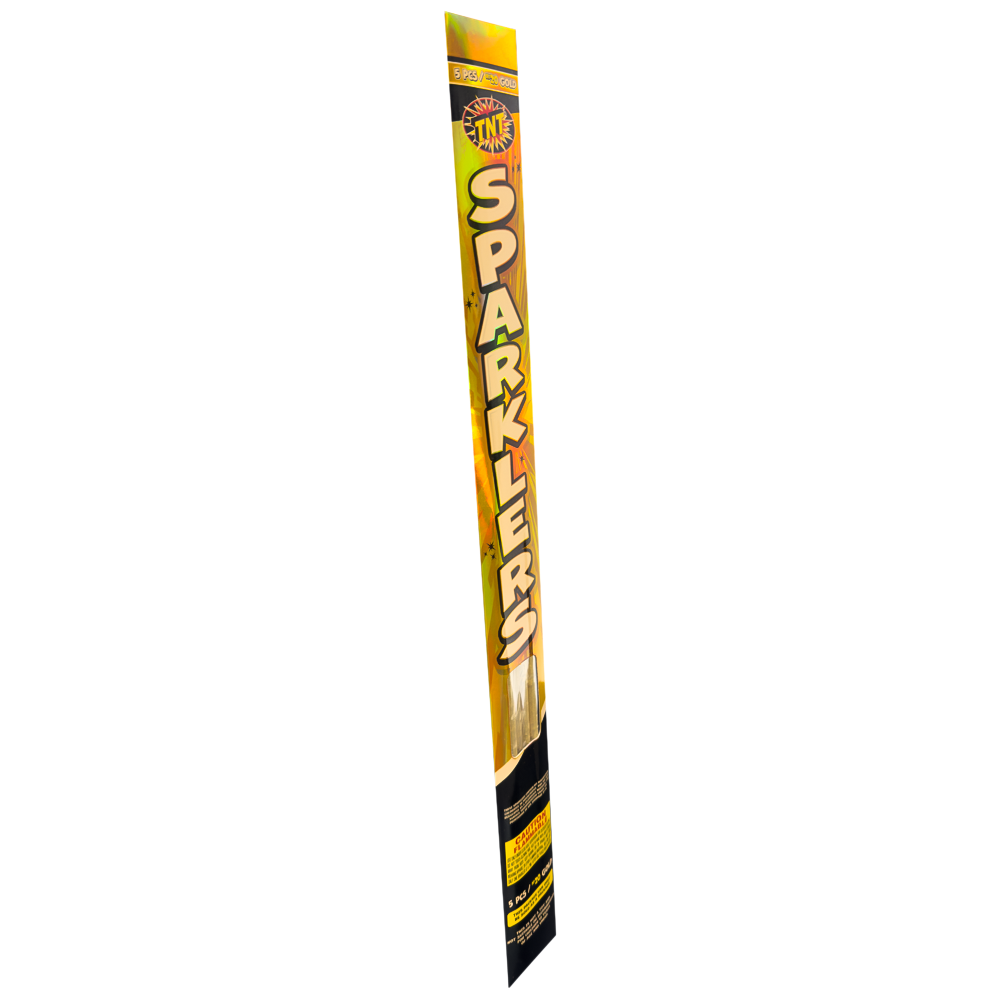 Gold #20 Sparklers, 5 Pack - Celebrate Everyday