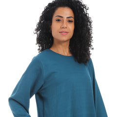 women linen abaya with long sleevesو عبايه كتان حريمي بجيب امامي 