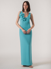 MARYA MAXI DRESS - TURQUOISE