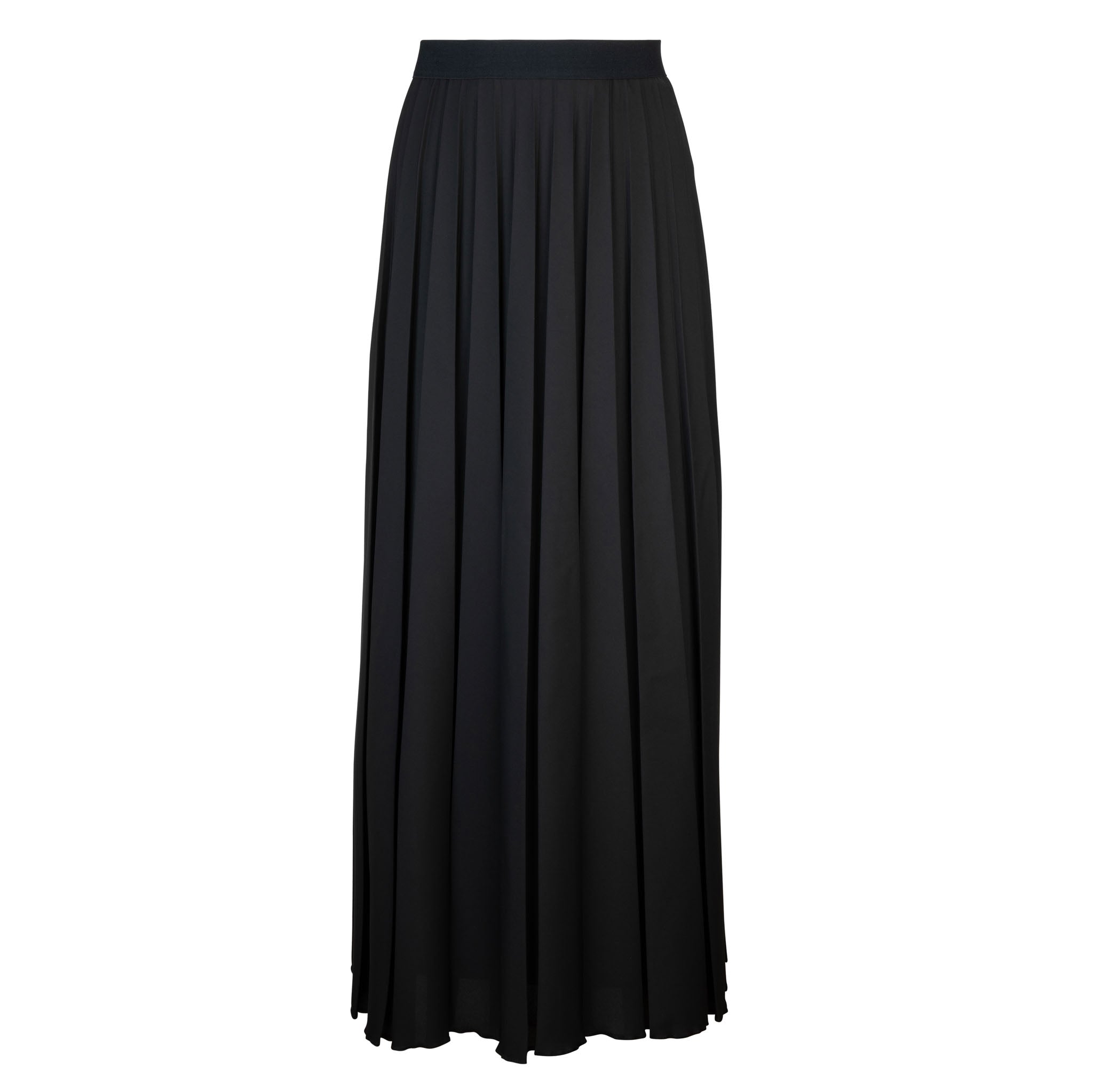 JSE Couture Black Bias Box Pleat 38" Skirt at Dress Code itsdresscode.com