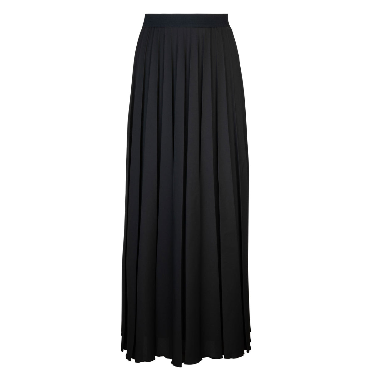 JSE Couture Black Bias Box Pleat 38" Skirt at Dress Code itsdresscode.com
