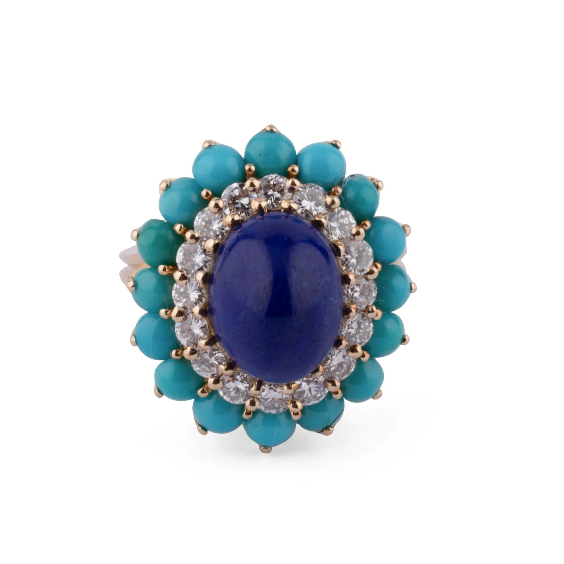 Bague cocktail en or jaune de la maison Boucheron