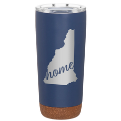 Laser etched constellation 20 oz vacuum insulated tumbler with 'New Hampshire Home' design