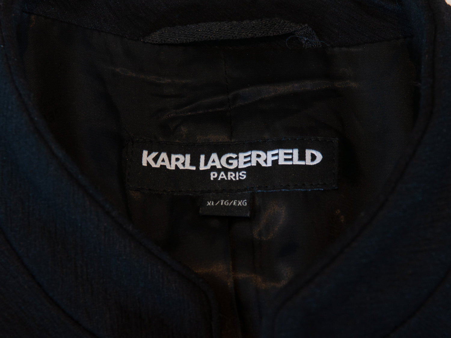 Karl Lagerfeld Black Officer’s Coat
