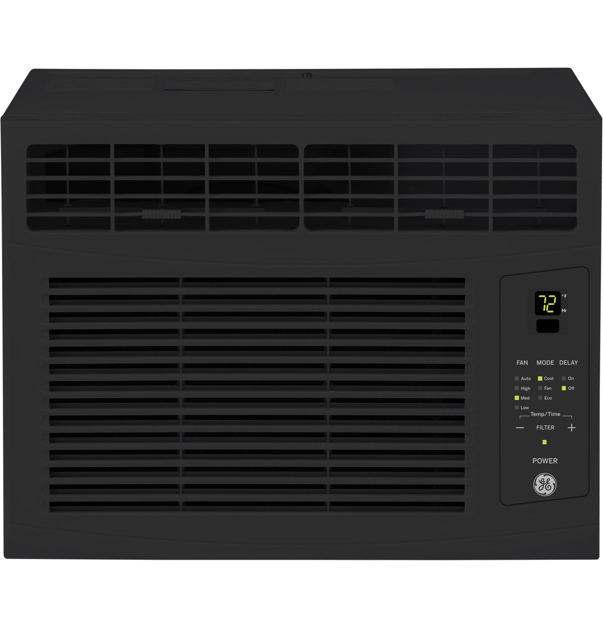 GE® 6,000 BTU Electronic Window Air Conditioner for Small Rooms up to 250 sq ft., Black