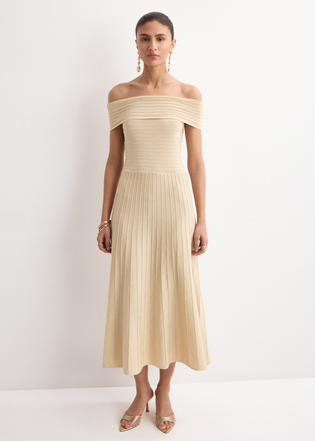 MANGO NORA-A 27044092-OR MANGO WOMEN DRESS FULL LENGTH