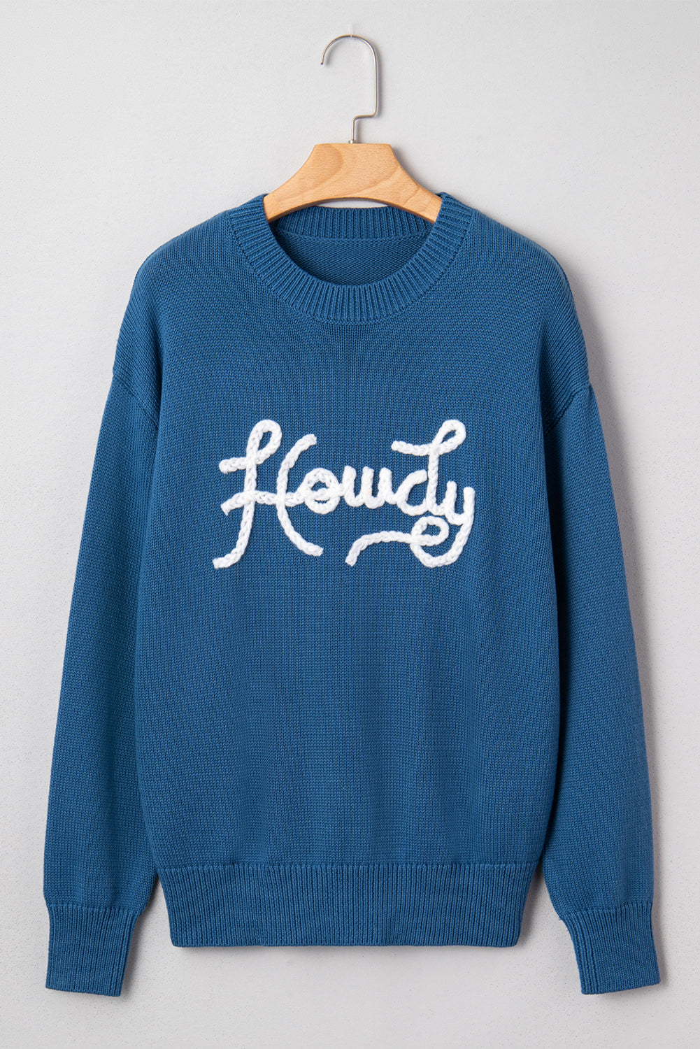 Threaded Pear Emiyra Embroidered Graphic Western Sweater