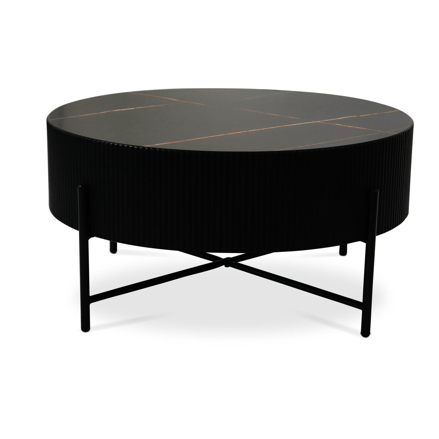 Milo Sofabord ø80x40 Sort FURNHOUSE