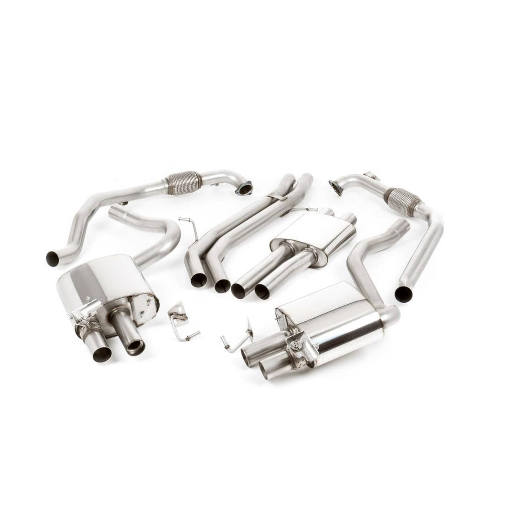 MILLTEK SSXAU679 Cat-back Quad 100mm GT100 ECA AUDI S5 3.0 V6 Turbo Coupe/Cabrio B9 (Non Sport Diff Models Only) Photo-0