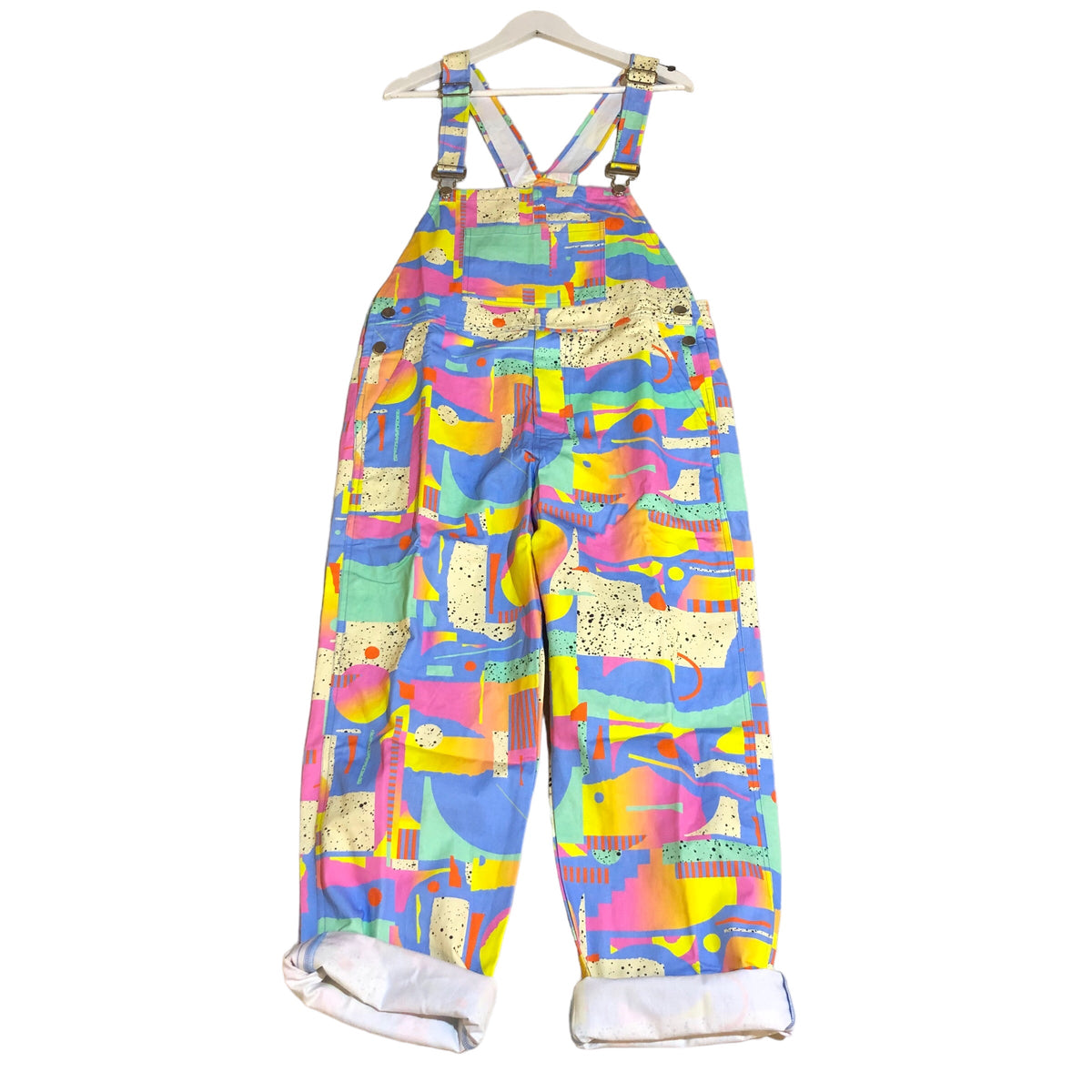 Neon Desert/ Miami Heat Denim Overall by Gazzy by Gazzo