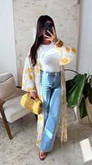 [EDITION LIMITÉE ATELIER DUBAÏ] Kimono fluide et léger en mousseline I Solara