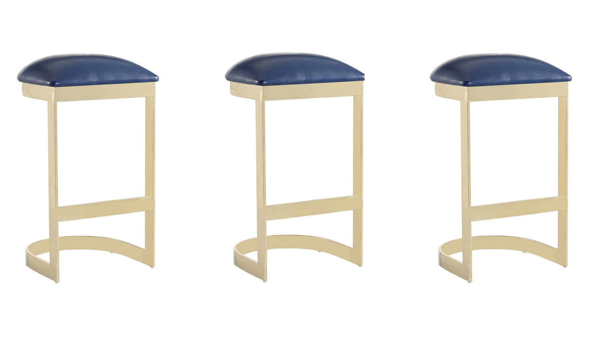 Manhattan Comfort Aura Bar Stool - Set of 3