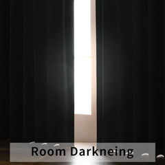 Joydeco Blackout Curtains 96 Inches Long for Bedroom, Curtains 96 Inch Length 2 Panels Set, Room Darkening Curtains & Drapes for Living Room Window (W52 x L96 Inch, Red)