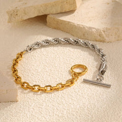 Mixed Rope Link Chain Bracelet