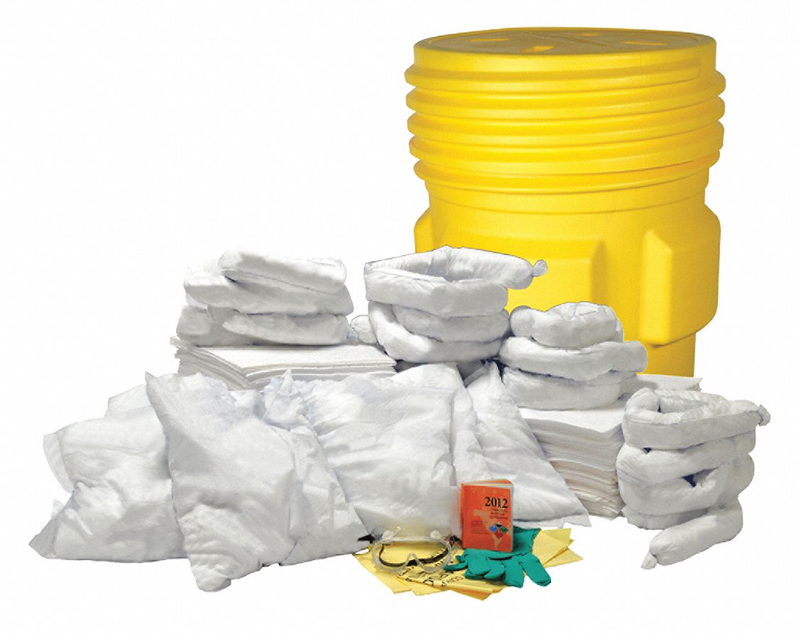Condor Spill Kit/Station, Drum, Oil-Based Liquids, 67 gal - 35ZT04