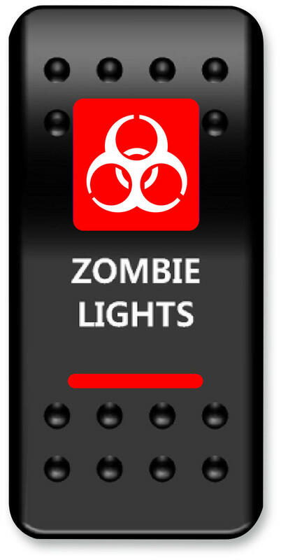MOOSE UTILITY DIVISION MOOSE BRANDED ZOMBIE SWITCH WITH RED LED ZMB-PWR-R