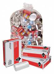 Tough Guy Trash Bag, 60 gal., LLDPE, Flat Pack, Clear, PK 50 - 3CCT8