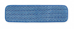 Rubbermaid Microfiber Quick Change 5" x 18" Wet Mop Head, Blue - FGQ41000BL00