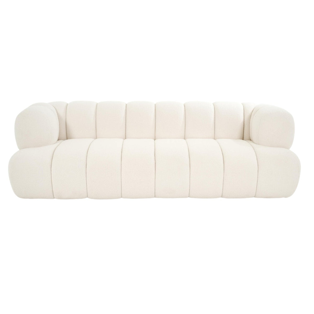 3 Sitzer Sofa Dallas weiss, Boucle