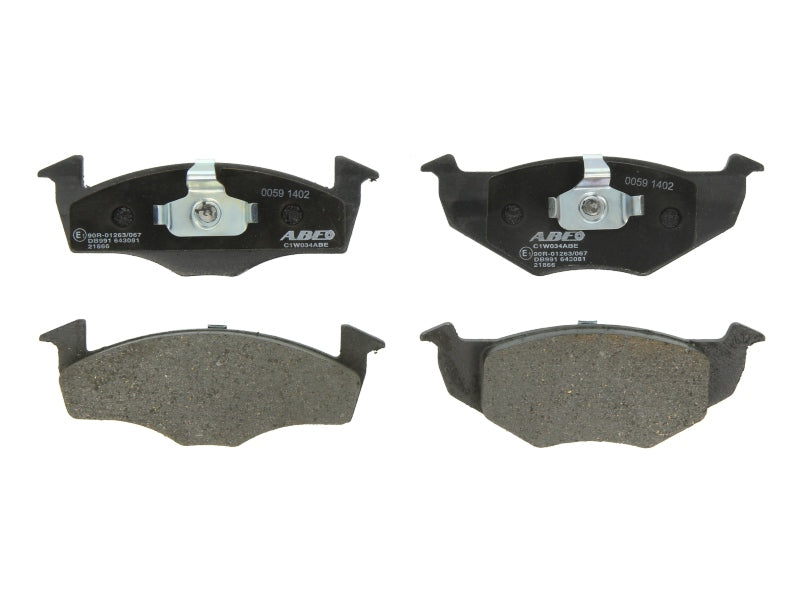 Kit 4 Pastiglie Freno Anteriori Compatibile Per VW Polo IV (9A4) dal 2002-2012 BIBA-RICAMBI
