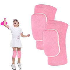 Knee Pads for Kids Suit for Age 7-12 Years, Wrestling Knee Pads Volleyball Knee Pads Thick Sponge Youth Girls Anit-Slip Sport Knee Support Brace for Volleyball Dance Yoga Running Climbing Pink