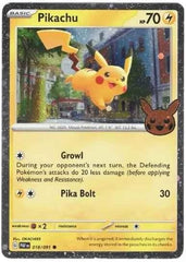 Pokemon - Pikachu 018 - Trick or Trade 2024 - Cosmos Holo - Halloween Promo