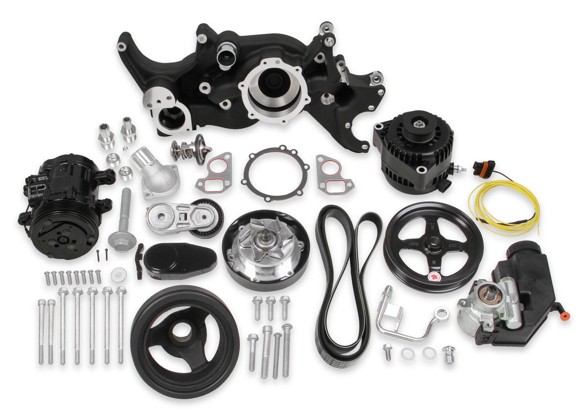 Holley 20-185BK Black Mid-Mount Complete Accessory System