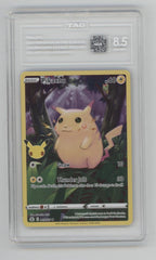 Pikachu Pokemon Celebrations Classic Full Art Holo #005 TAG 8.5