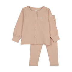 Girls Shabbos Lounge Set - Dusty Pink