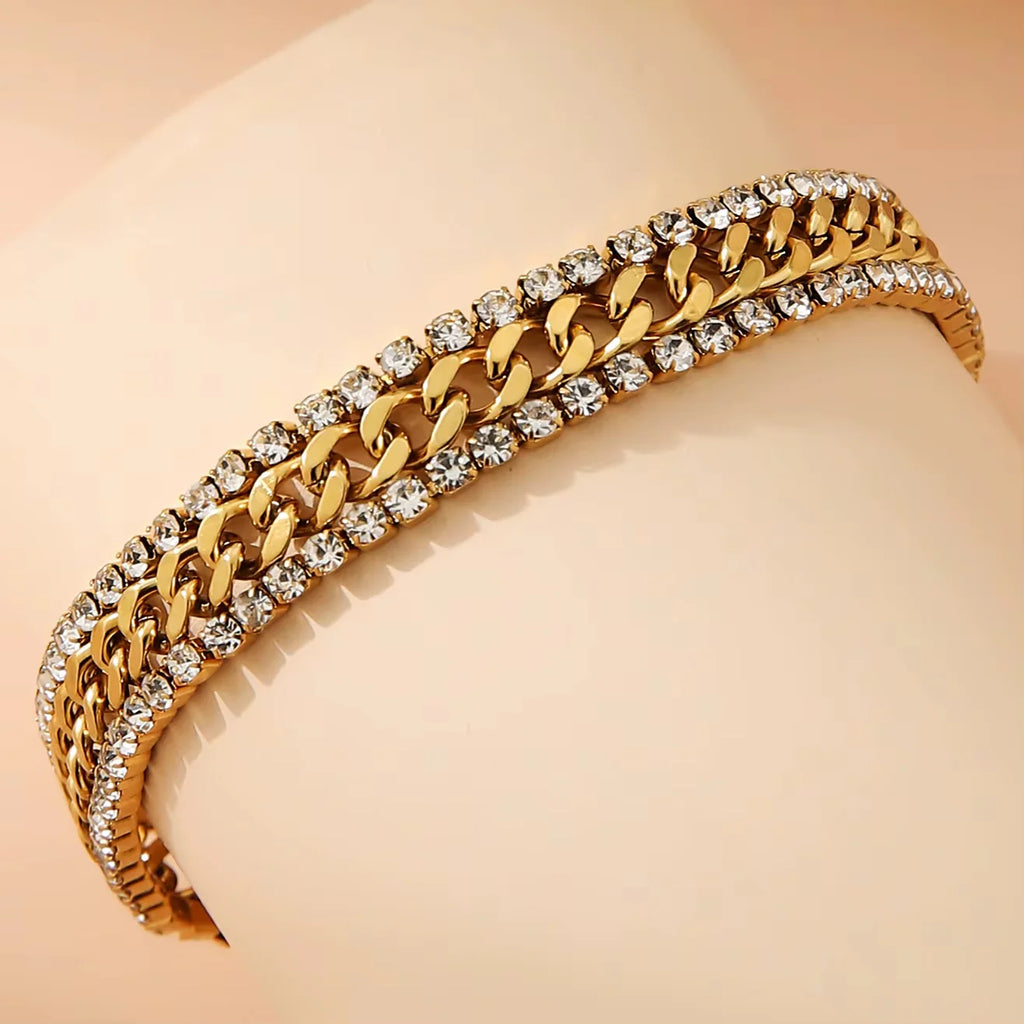 18K Gold Plated Tennis Bracelet