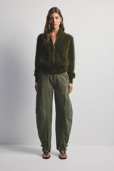FELIX ZIP CASHMERE CARDIGAN - MOSS - WORLD OF NOMADS