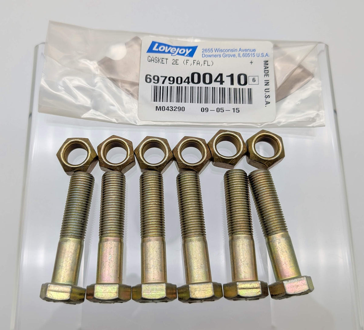 Lovejoy 2E Accessory Kit for F2E Flange Coupling Sleeve Bolts Nuts Gasket 1