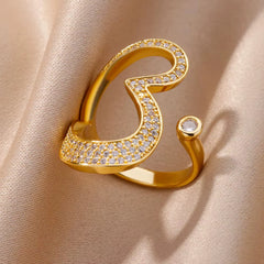 Diamond Heart Ring