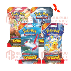Pokemon Scarlet and Violet 8 (SV08) Surging Sparks Sleeved Booster Pack Bundle [Set of 4]