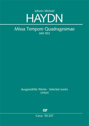 Missa Tempore Quadragesimae, MH 553 (Score)