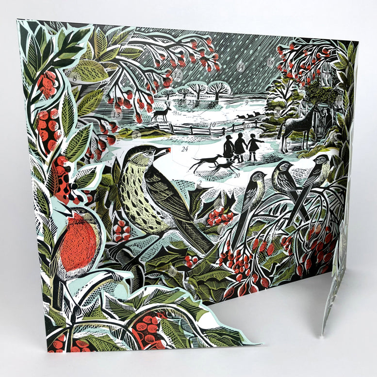 Holly Hedge Advent Calendar by Angela Harding
