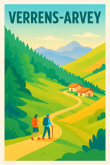 Affiche de Verrens-Arvey - Évasion nature en pleine montagne