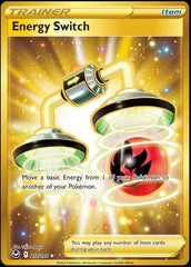 Energy Switch 212/195- Silver Tempest - Full Art - Pokemon Gold Secret Rare Card