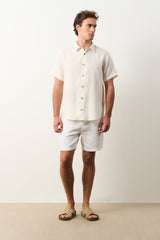Siena short-sleeve linen shirt for men