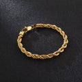 14K Gold Plated Rope Chain Bracelet