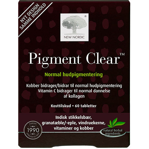 New Nordic Skin Care Pigment Clear | 60 tabletter fra New Nordic på Mecindo.dk