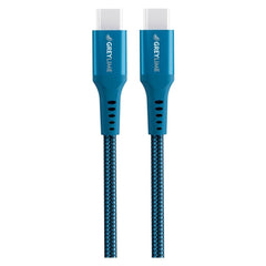 GreyLime 60W Braided USB-C til USB-C Kabel 3 meter - Sort