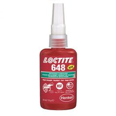 Loctite 648 Low Viscosity, High Strength Retaining Compound with High Temperature Resistance 50ml