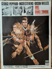 Affiche DUEL DANS L'OMBRE John GUILLERMIN George PEPPARD Orson WELLES 60x80cm