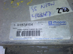 1995 Dodge or Plymouth Neon ecm ecu computer R4874154 - Swan Auto
