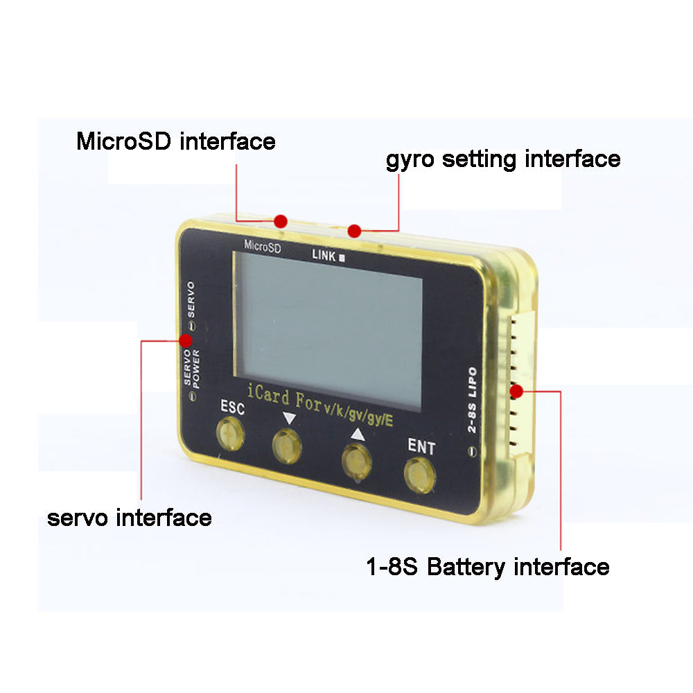 KBAR K-BAR K8 V2 V-BAR Helicopter 3-Axis Gyro FBL iCard Setting Card Box